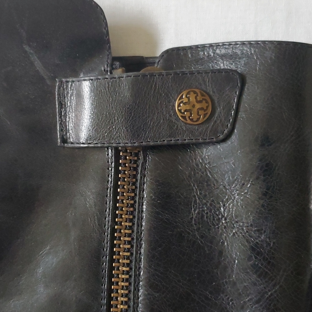 Isola black leather boots - Picture 4 of 10